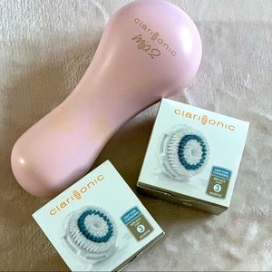 Clarasonic Mia 2 +replacement heads +travel case